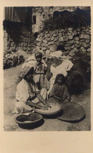 Palestine Israel Mother Daughter RPPC