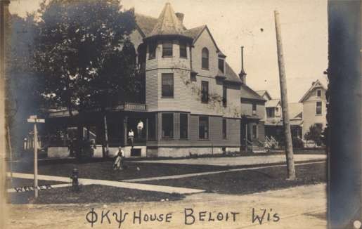 WISCONSIN Beloit College Fraternity House RPPC