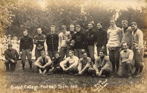 WISCONSIN Beloit College Football Team 1910