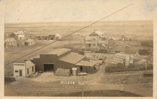 NORTH DAKOTA Blabon Houses Real Photo