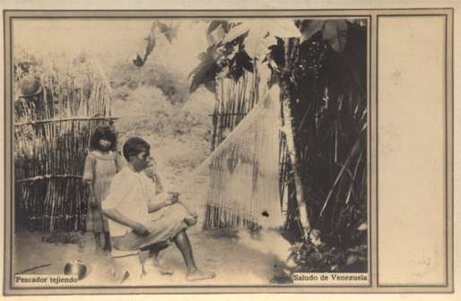 Venezuela Fisherman Weaving Net RPPC