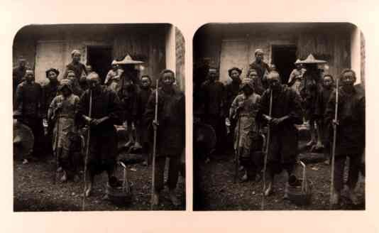 China Workers Stereoview RP
