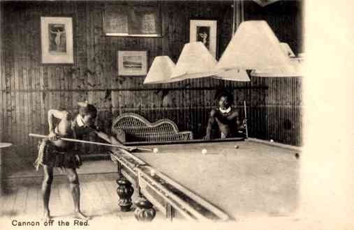 Blacks Playing Billiards Sports