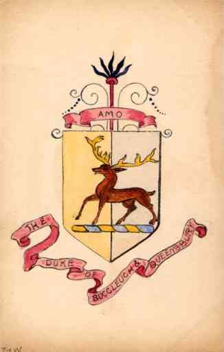 Coat of Arms UK Duke Stag Hand-Drawn
