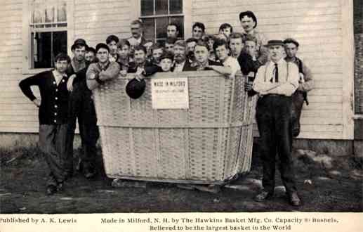 NEW HAMPSHIRE Milford Huge Basket Advert