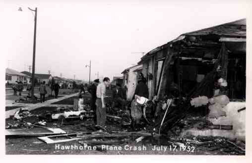 Hawthorne Plane Crash Real Photo