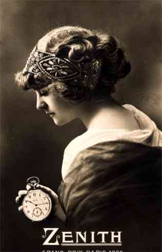 Glamour Lady Holding Zenith Watch RP