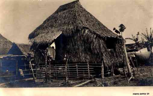 Philippines Manila Nipa House RPPC