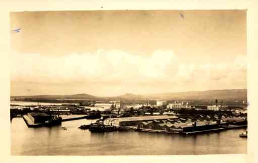 Hawaii Entrance to Honolulu RPPC