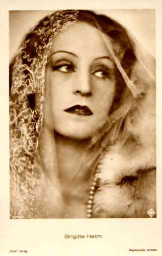 Actress Brigitte Helm in the Shawl RP