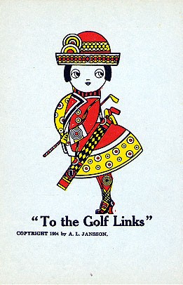 Woman Golfer Caricature