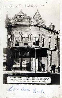 Kansas Bank Robbed by Outlaws Real Photo