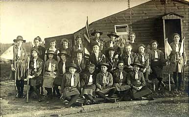 British Girl Scout Troop Real Photo