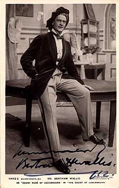 Actor Bertram Wallis Autographed RPPC