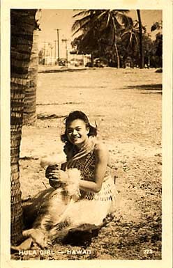 Hawaii Hula Dancers Real Photo #4