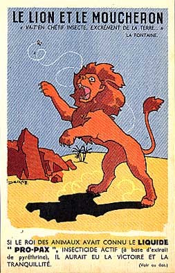 Lion and Mosquito, Insecticide Advert