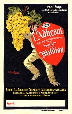 French Grape Mildew Chemical Advert