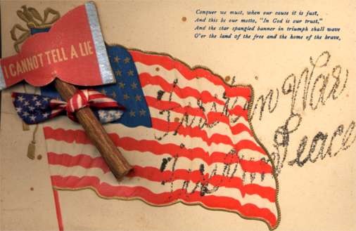 Attached Ax Patriotic Flag Poem