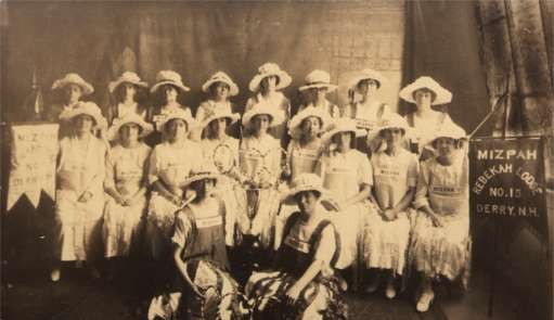 New Hampshire Women's Lodge Group Real Photo