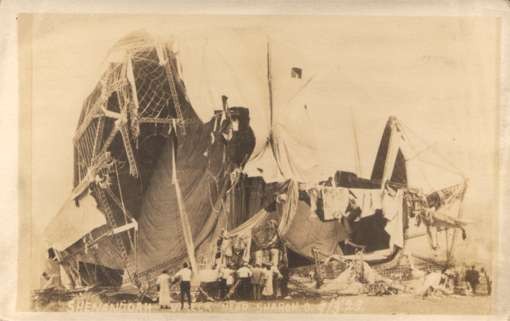 Wreck of Airship Real Photo