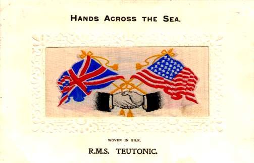 Hands Flags RMS Teutonic