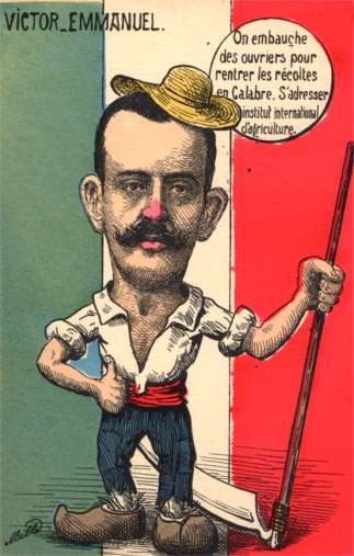 Italian King Victor Emmanuel Satire
