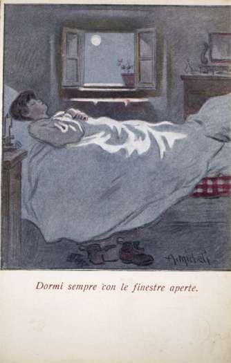 Anti-Tuberculosis Sleeping Child with Open Window