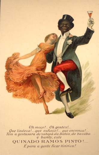 Black Cakewalk Dance Wine Advertising