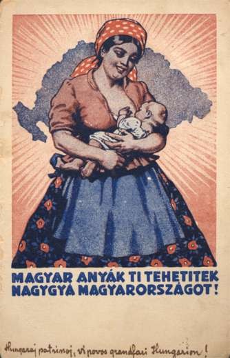 Happy Hungarian Nursing Mother Baby