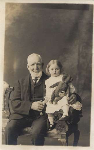 Child with Teddy Bear Real Photo