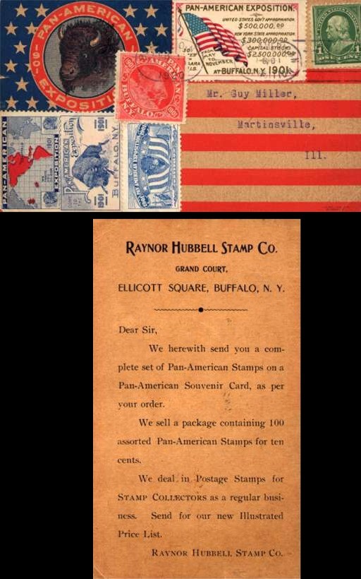 Pan-American Expo 1901 Buffalo Advert Stamps