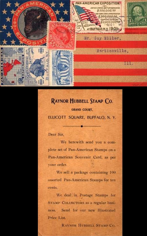 Pan-American Expo 1901 Buffalo Advert Stamps