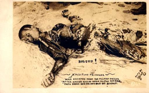 Dead Filipino Prisoner Real Photo