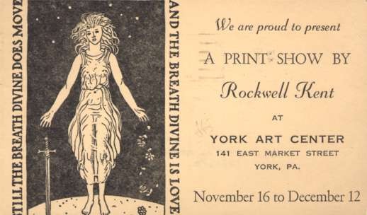 Rockwell Kent Divine Lady Print Show