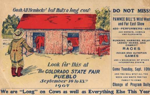 Longest Cow Pawnee Bill's Wild West Show