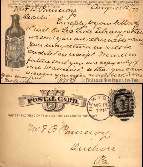 Advert Ink NYC Postal Pioneer