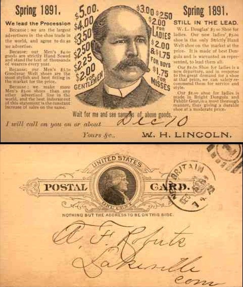 Shoes Advertising Pioneer Postal