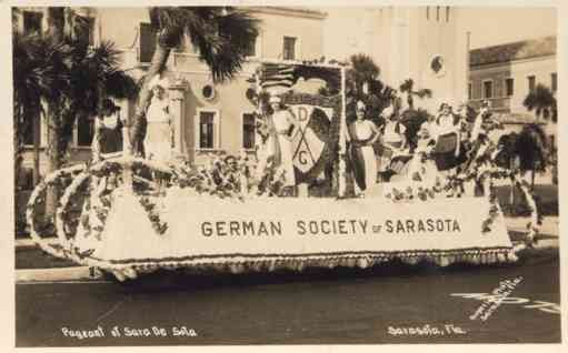 German Society of Sarasota Float Real Photo