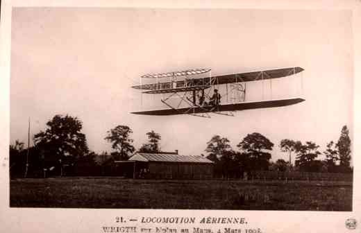 Pilot Wright in France Real Photo