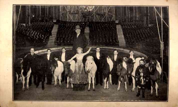 Royal Midget Circus on Stage with Ponies