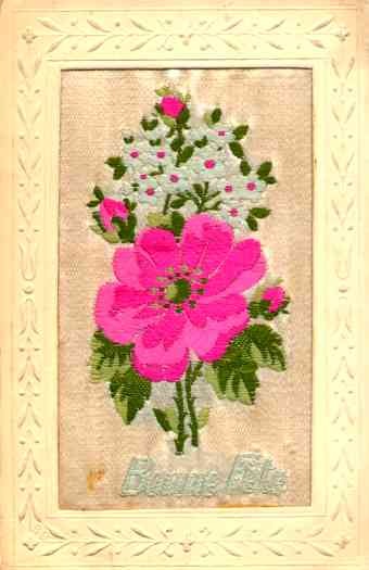 Woven Silk Flower Rose New Year