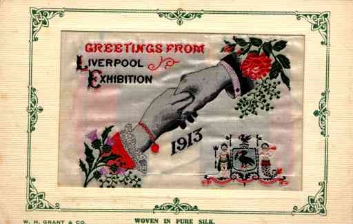 Liverpool Exhibition 1913 Woven Silk