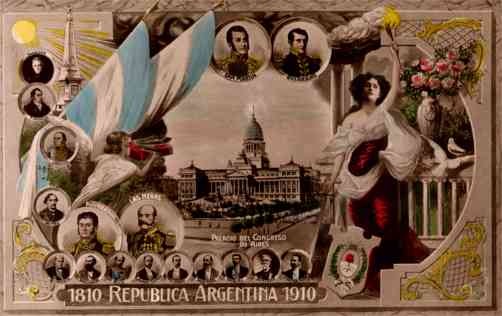 Argentina Rulers Leaders Congress 1910-1910 RP
