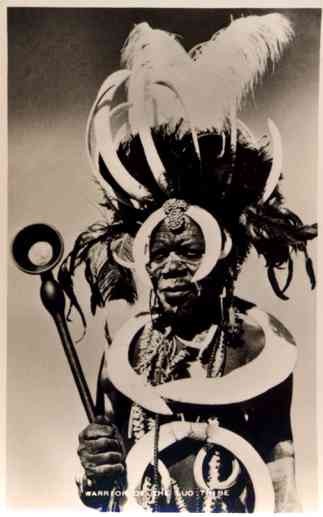 Black Warrior of Luo Tribe Real Photo