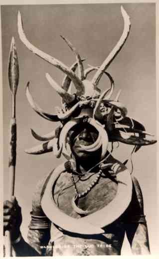 African Warrior of Luo Tribe Real Photo