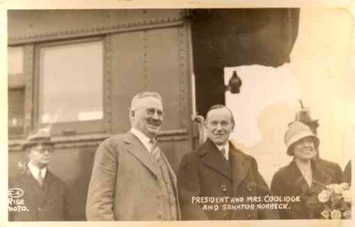 President Coolidge Senator Norbeck RP