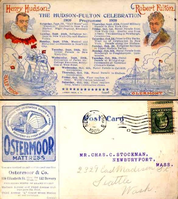 Hudson-Fulton Expo 1909 Program Sailboats