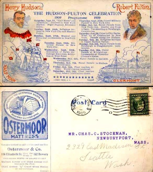 Hudson-Fulton Expo 1909 Program Sailboats