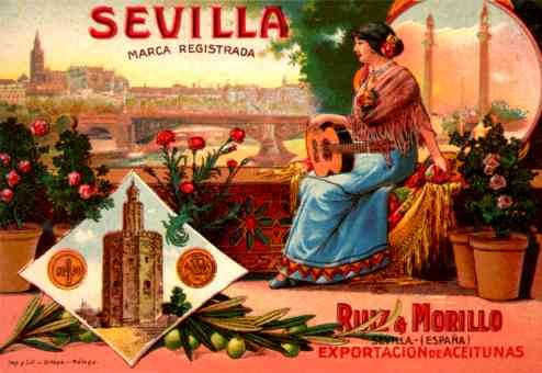 Advert Wine Sevilla Spanish Guitar Flower Roses
