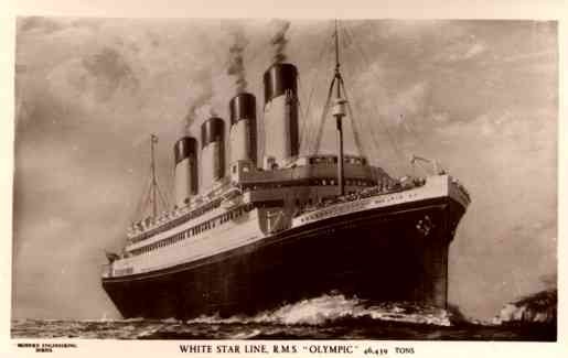 Ocean Liner Olympic Real Photo